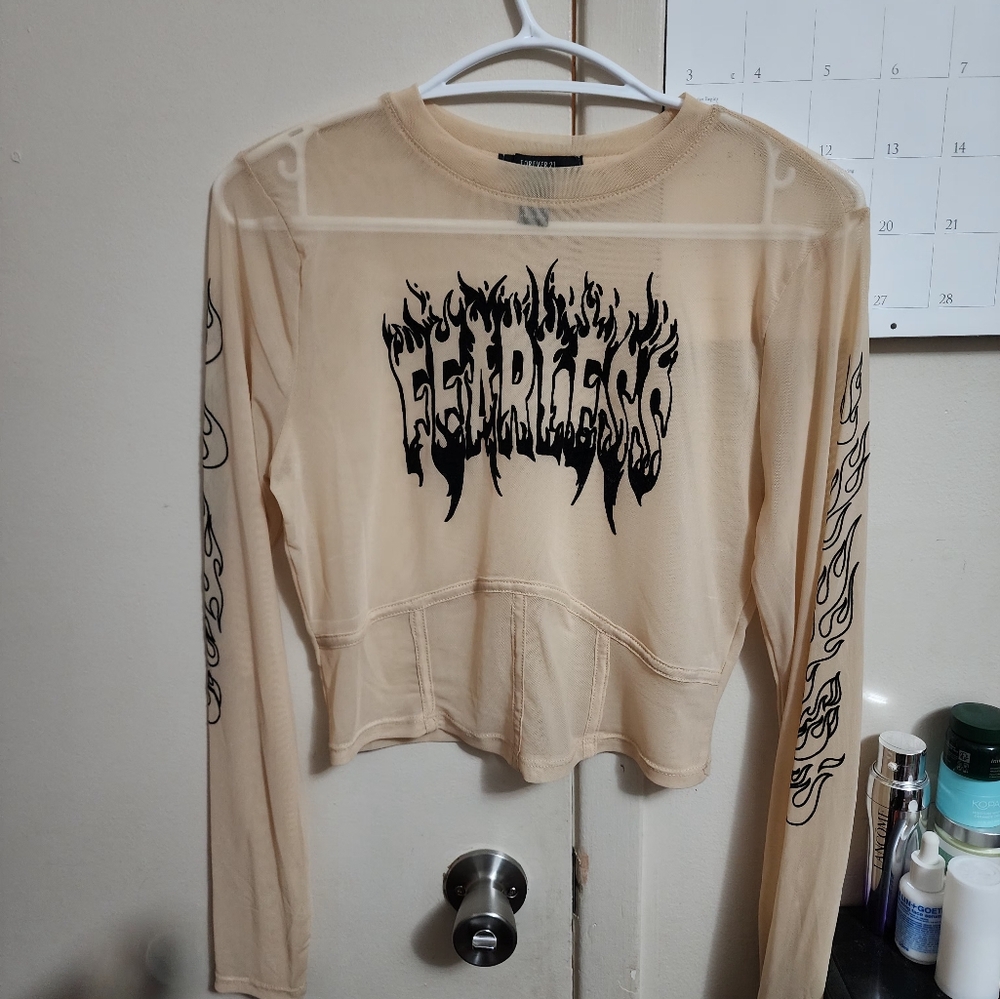 Forever 21 | mesh crop top nwot.
